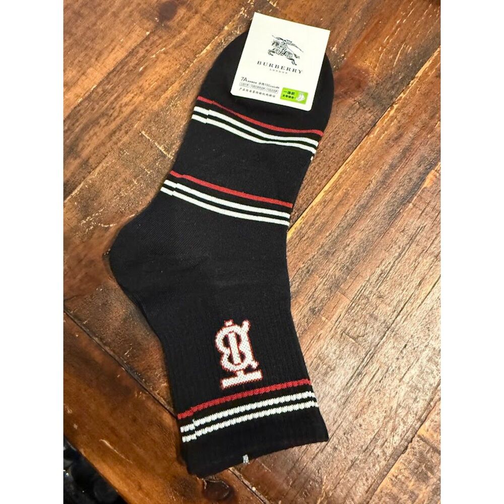 Burberry black crew  socks